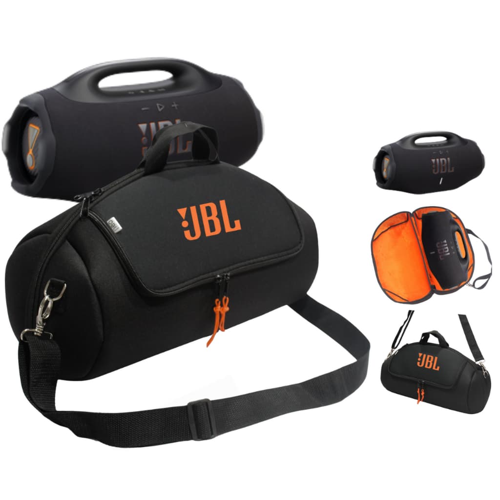 Bolsa Case Capa Estojo Para  Som - Nova Boombox 4 - Com Bolso Alça Resistente