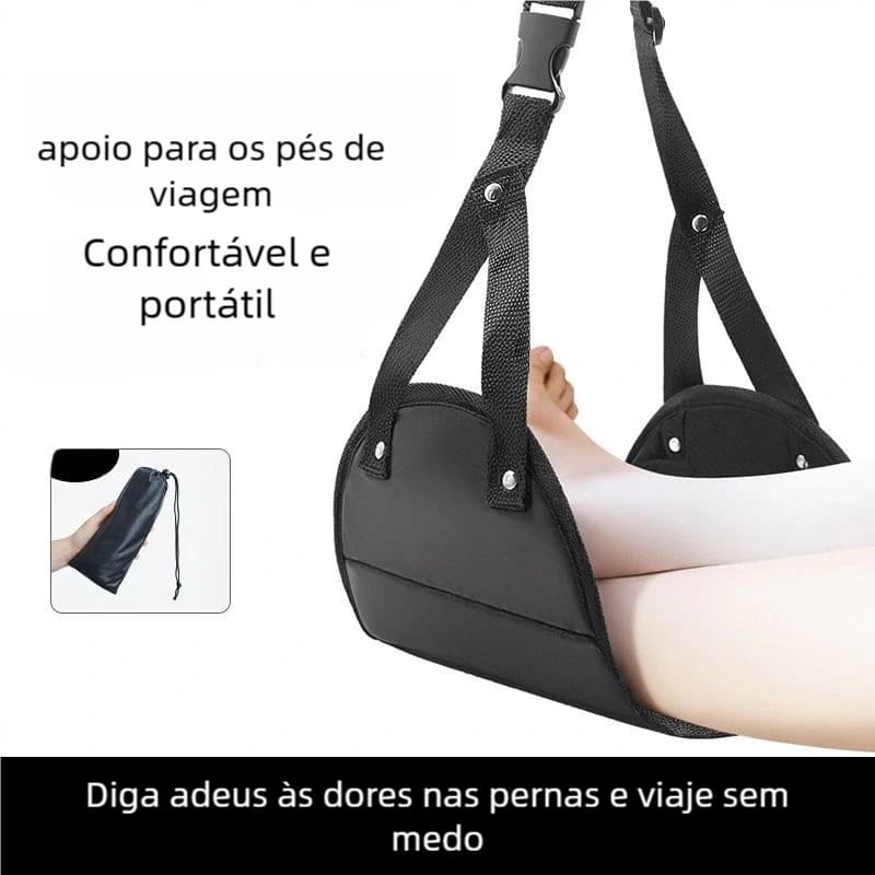 Hammock de Pés para Avião - Apoio de Vôo Leve | Almofada de Espuma Eficaz