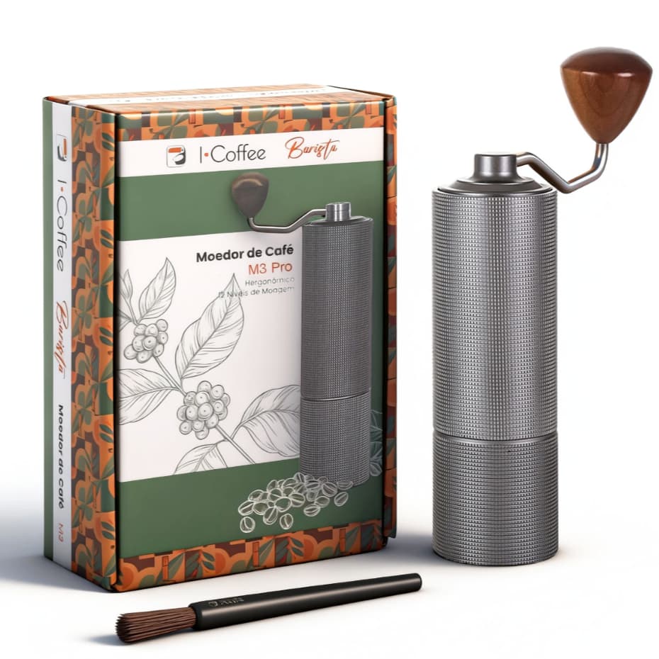 iCoffee Moedor de Café com Manivela Manual Cafeteira 20g/30g