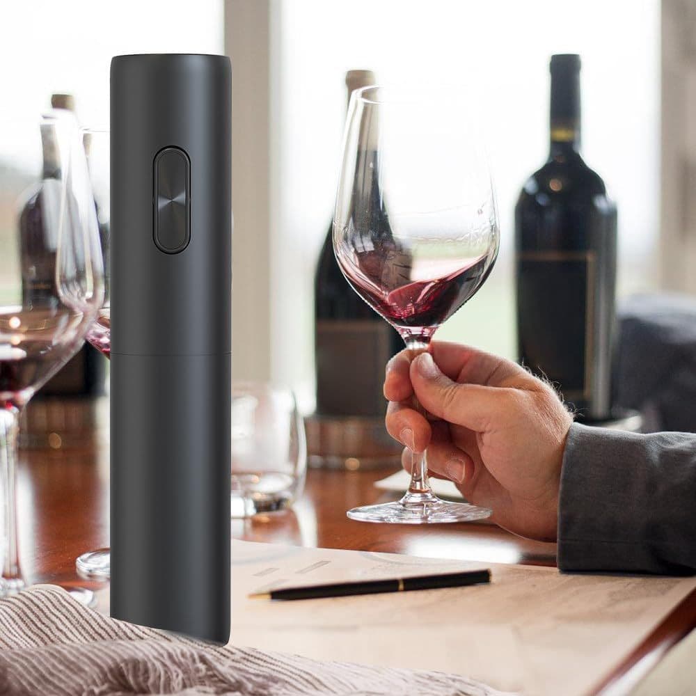 Abridor De Garrafa De Vinho Automático Saca Rolha Elétrico A Pilha Presente para casa