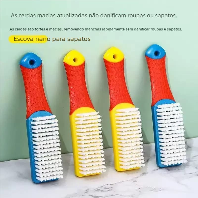 Escova Nano para Sapato - Escova de Lavagem Doméstica, Novo Estilo, Ideal para Limpar Sapatos