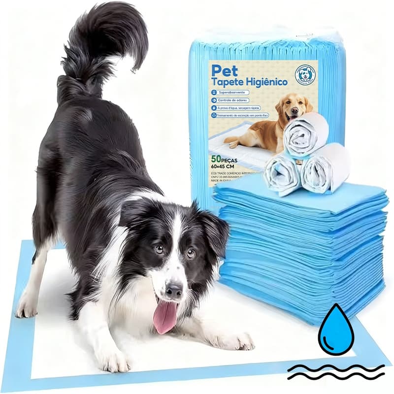 Tapetes higiênicos para cães e gatos, pacote com 20/40/50 unidades