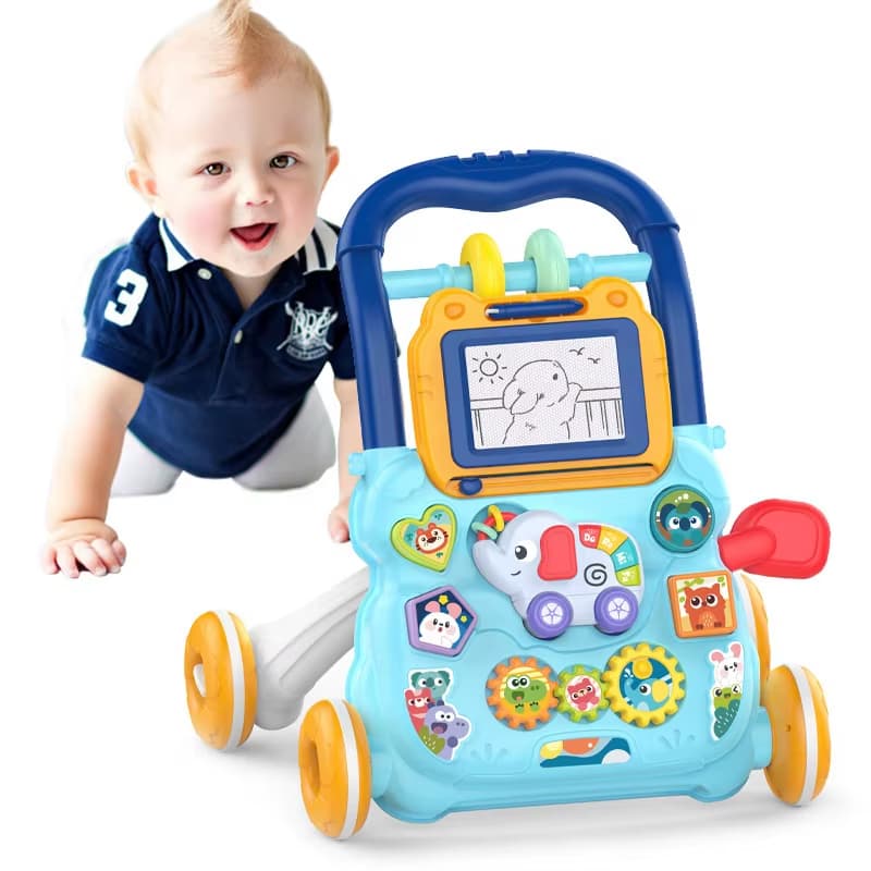 Bebê caminhando brinquedo carrinho multifuncional crianças caminhando carro de aprendizado precoce P20