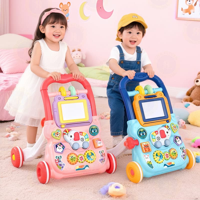 Andador Infantil Didático Musical Empurrador Bebê Quadro Magico Educativo Baby Style P20