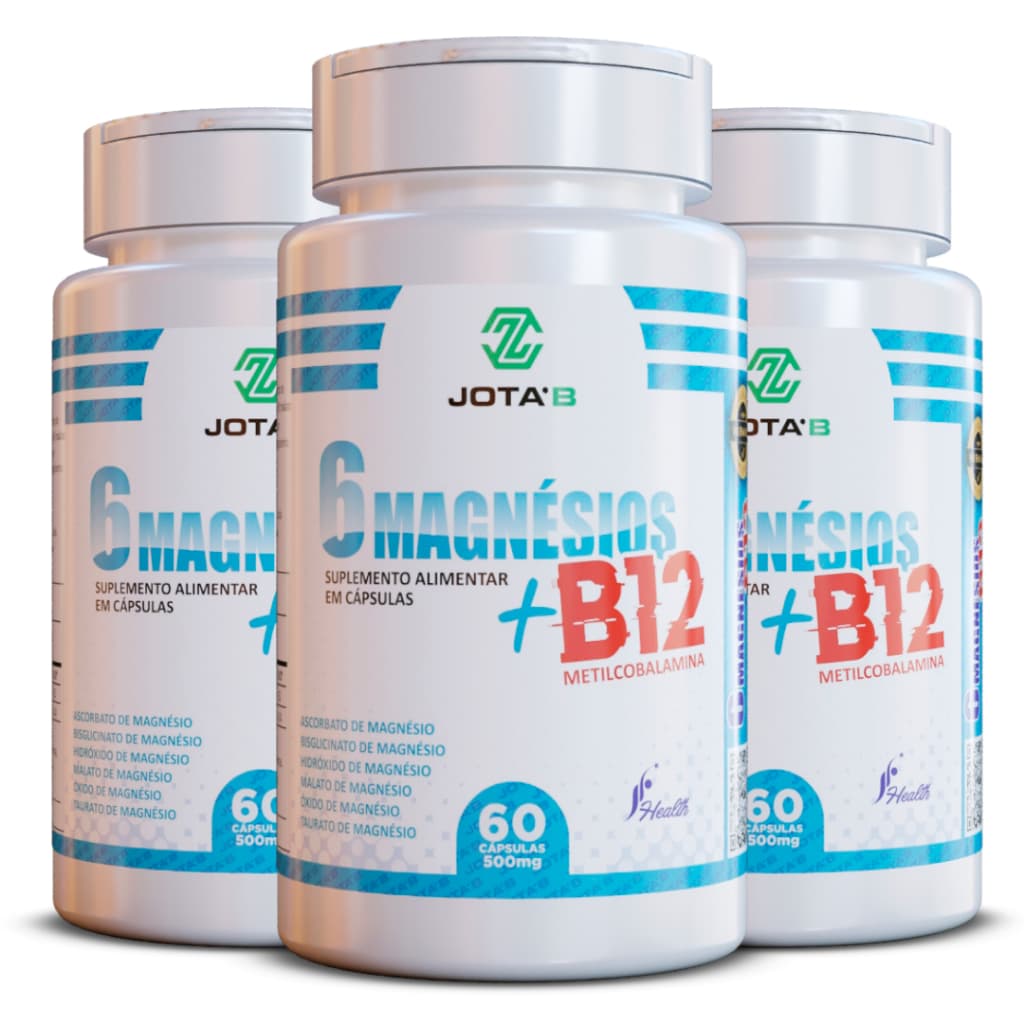 Metilcobalamina (Vitamina B12) + 6 Magnesios em Capsulas 500mg