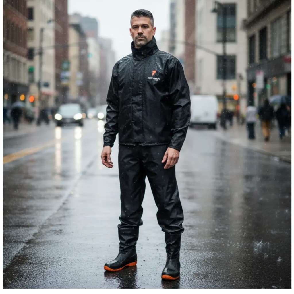 Capa De Chuva Motoqueiro Nylon Urban Pioneira