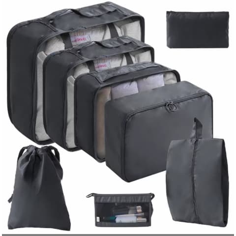 Kit Organizador para mala de Viagem com 8 peças