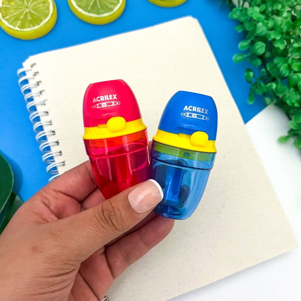 Apontador Depósito Duo Ponta Fina e Arrendondada - Acrilex