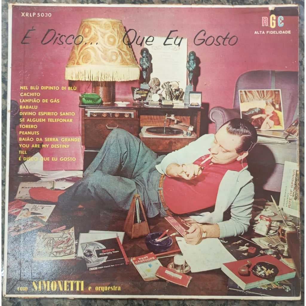Lp simonetti-é disco que eu gosto-RGE Nel blu dipinto
