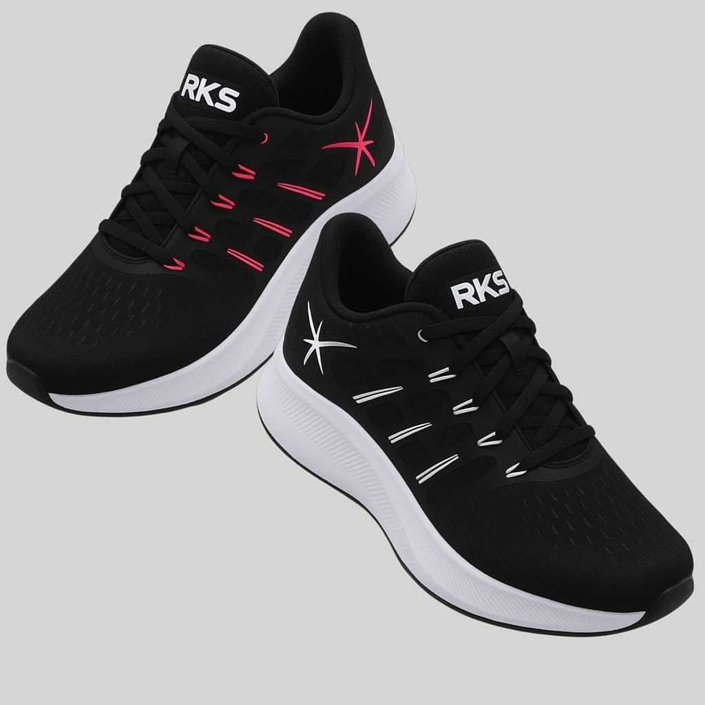 Tênis Feminino Leve Confortável Respirável Macio Esportes Academia Corrida Caminhada