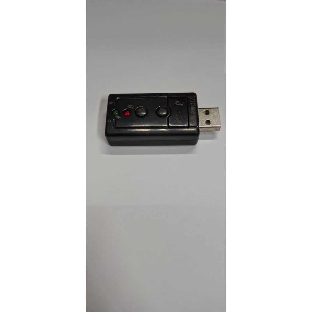 Placa de Som Externa USB - Som Virtual 7.1