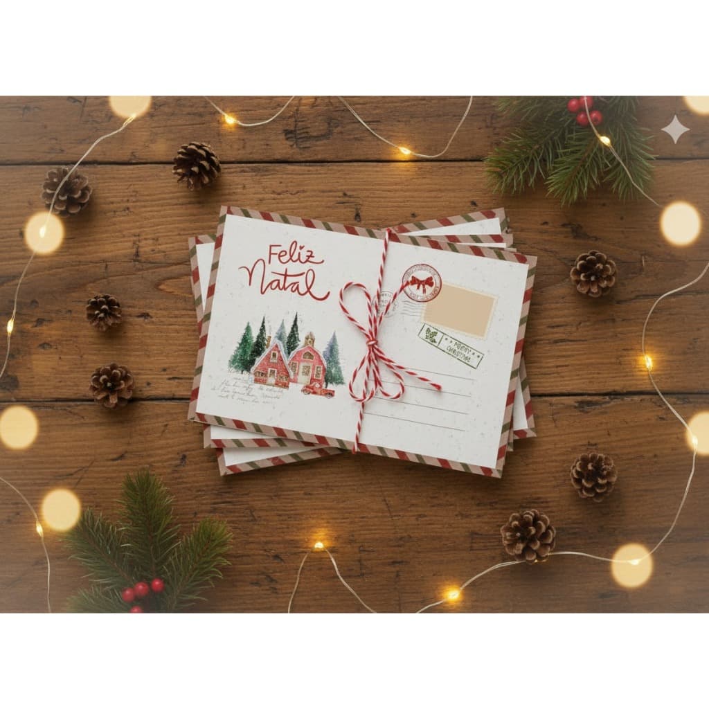 Cartão Postal de Natal 10 x15 (aprox.)Natalino