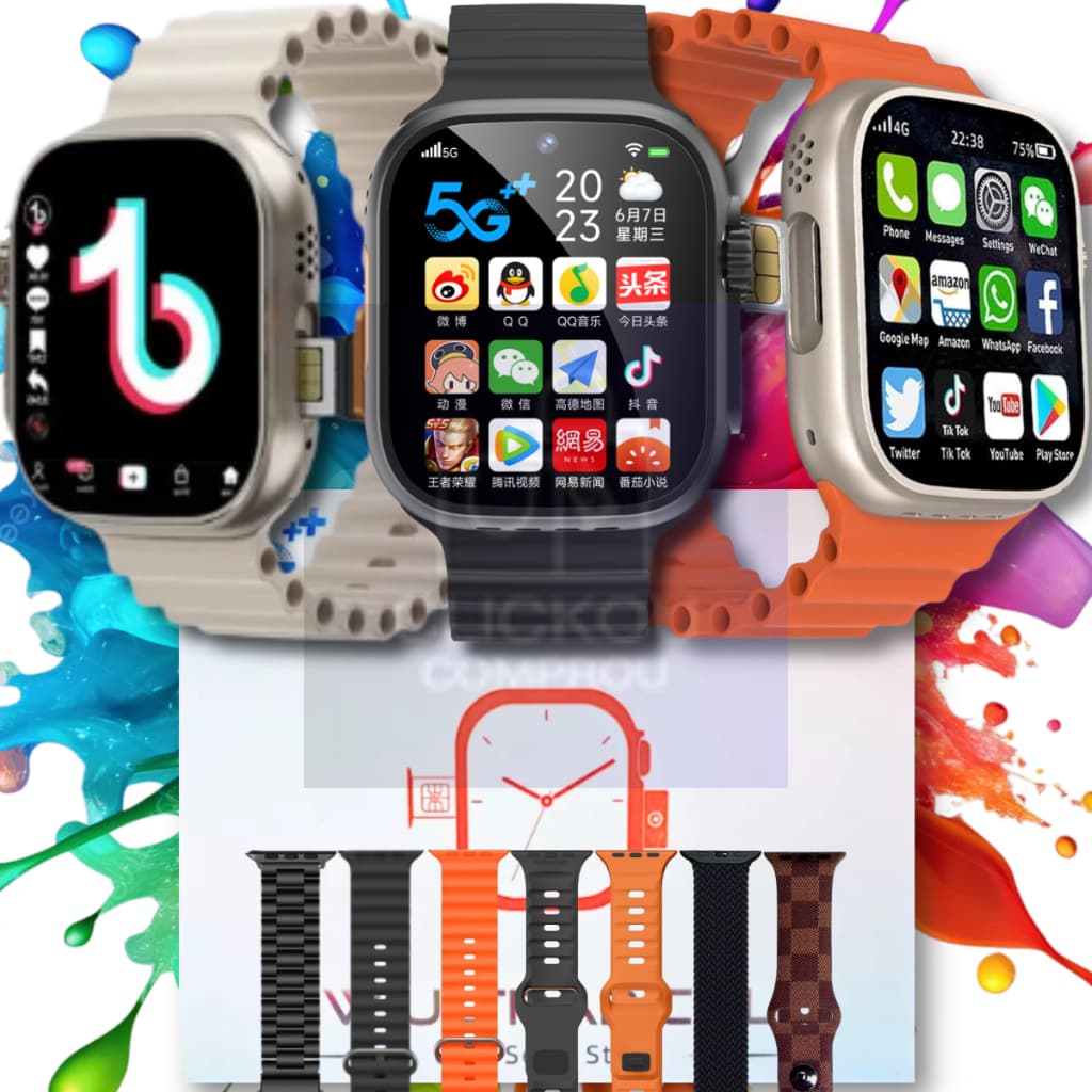 Relógio Smartwatch HW Ultra 2 5G Câmera Wifi Whatsapp Tiktok Instagram GPS