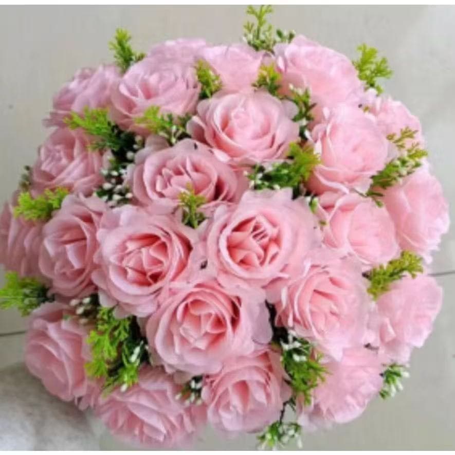 Buquê de rosas com folhagem C/24--4581