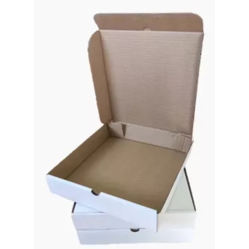 Caixa para Esfihas Salgados Doces 25x25x7 (50uni) Quadrada Lisa