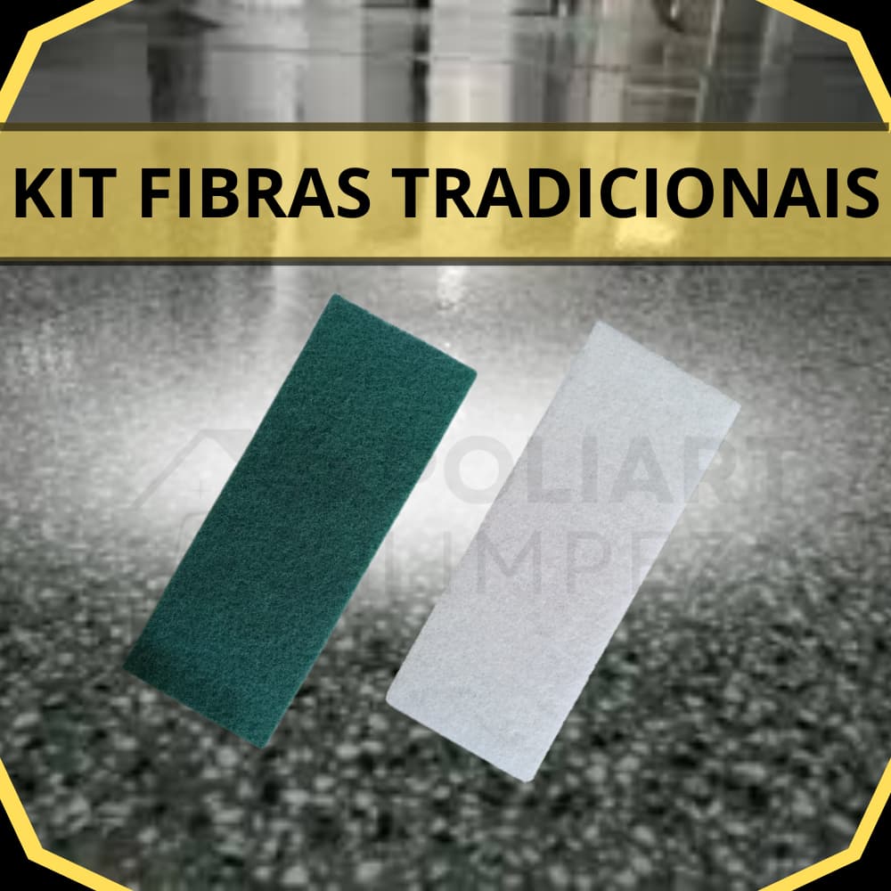 Kit Bucha Esponja Fibra Limpa Porcelanato Piso Laminado Rustico Vidro Espelho Limpeza Geral