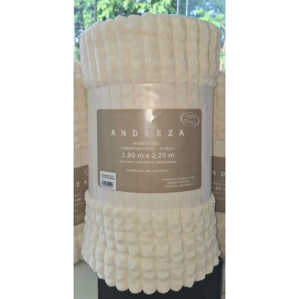 Cobertor Manta Ultra soft Mont Blanc SUPER KING/KING SIZE/QUEEN/CASAL E SOLTEIRO ANDREZA ENXOVAIS