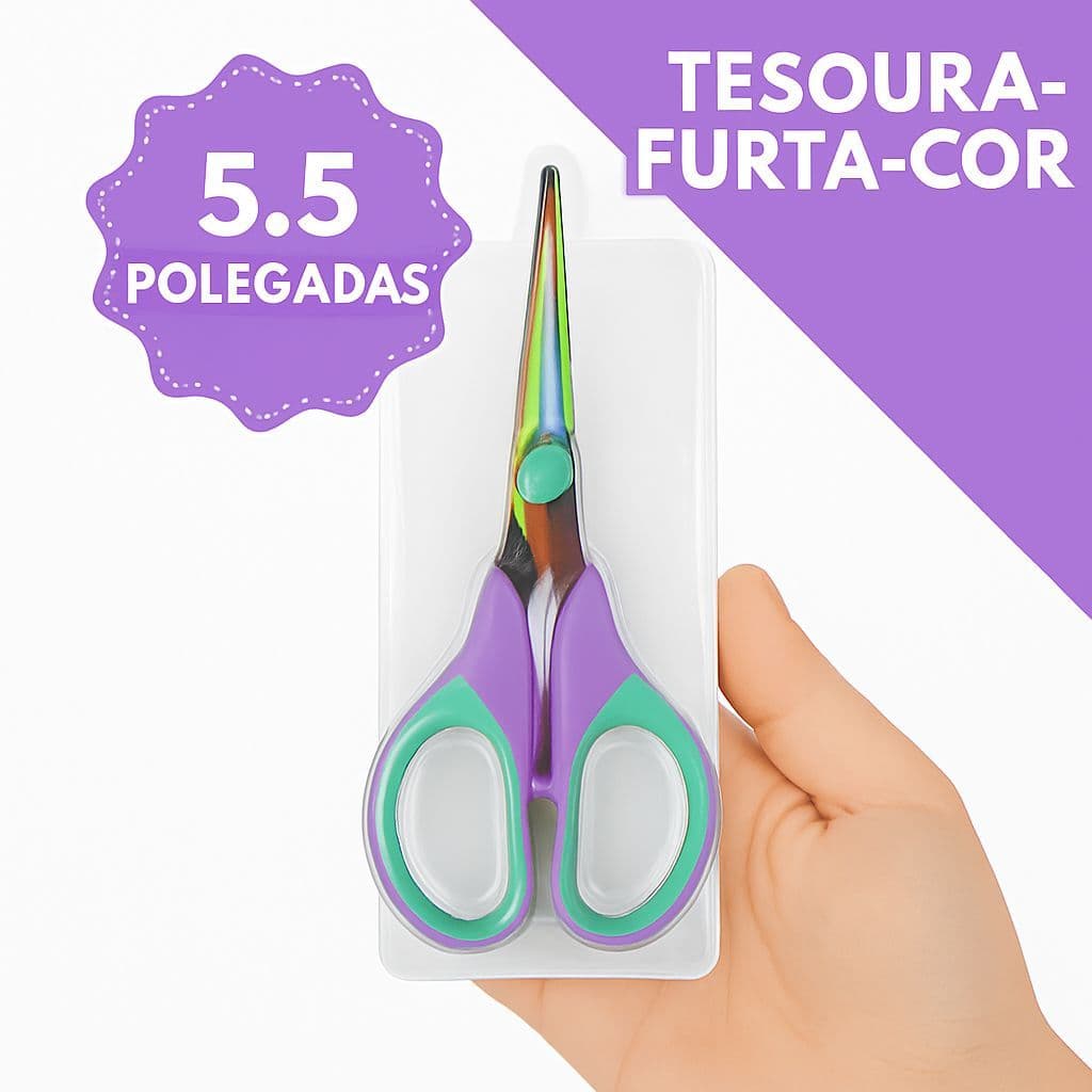 Tesoura Profissional Furta-Cor 5.5 Polegadas Corte Afiado Para Artesanato, Papelaria e Costura - SH