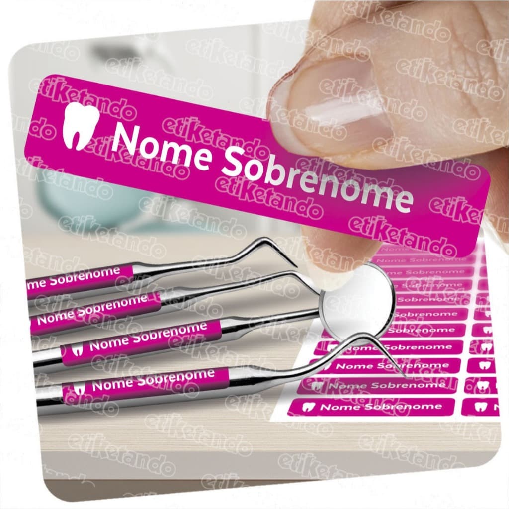 ✅ ETIQUETA INSTRUMENTAL 🌟 AUTOCLAVÁVEL 🔥 3,8×0,8 cm • 100 un 📐 PARA ODONTOLOGIA,  ÁREA DA SAÚDE