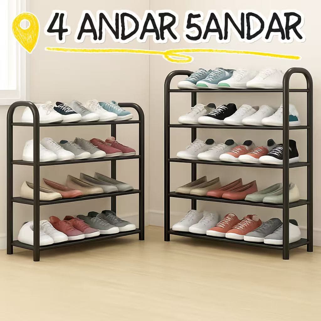 Sapateira 4/5 Andares Organizador de Sapatos Tênis 8/10 Pares Desmontável Multiuso para Sapatos, Livros e Brinquedos