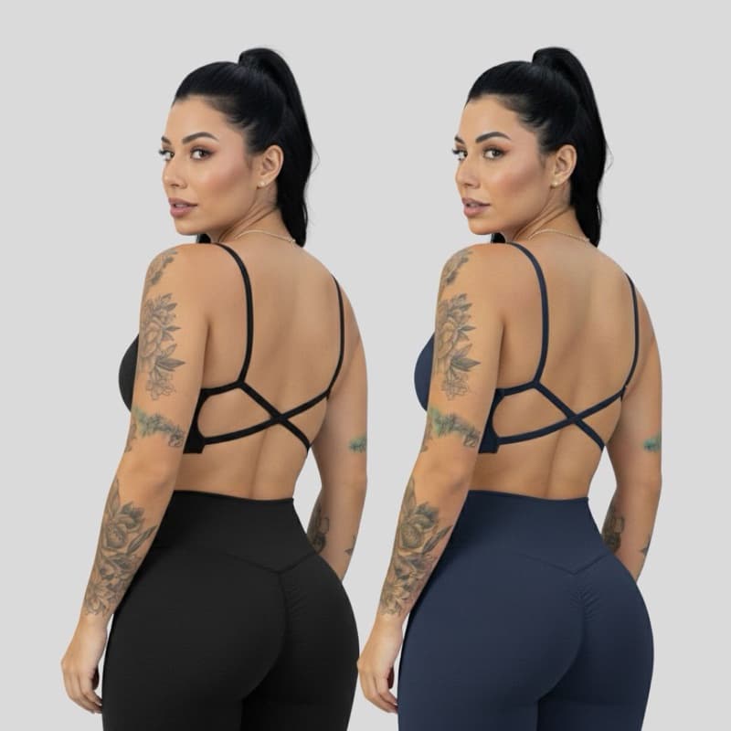 KIT 2 Top CRUZADO gringa fitness casual leve confortável