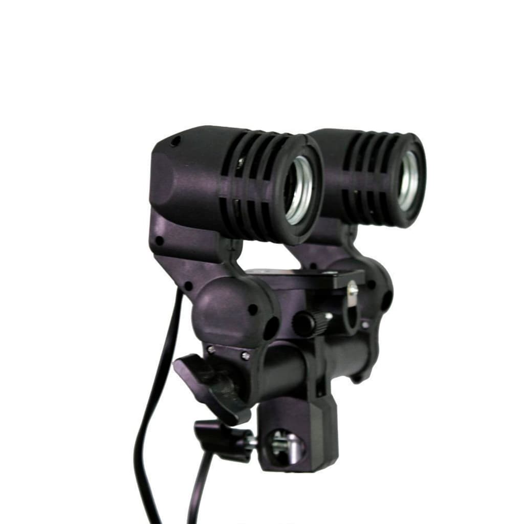 Soquete Duplo E27 Com Suporte Para Sombrinha Iluminação Contínua Sou Foto SDE27