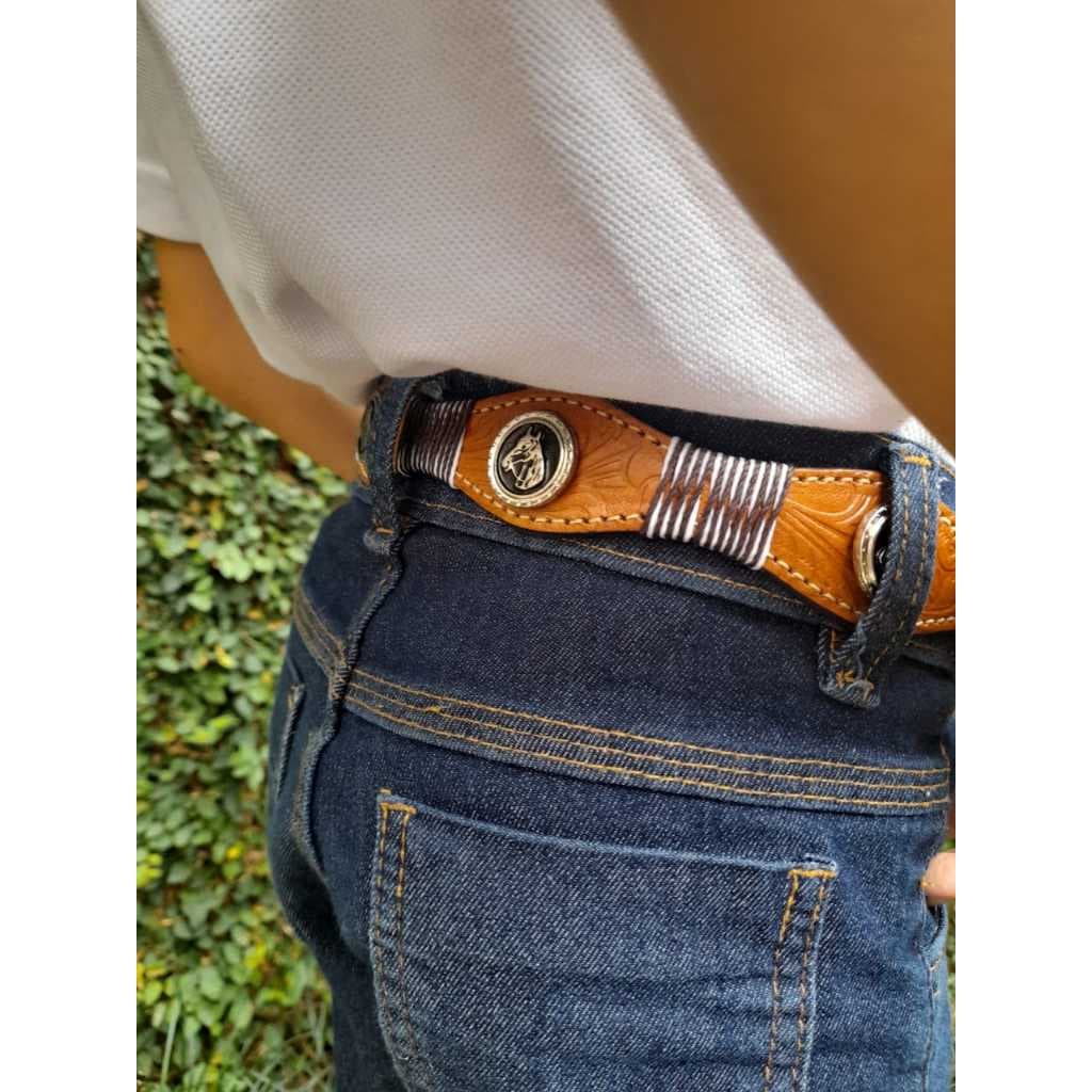 Cinto Infantil em couro fivela Americana PROMOÇAO