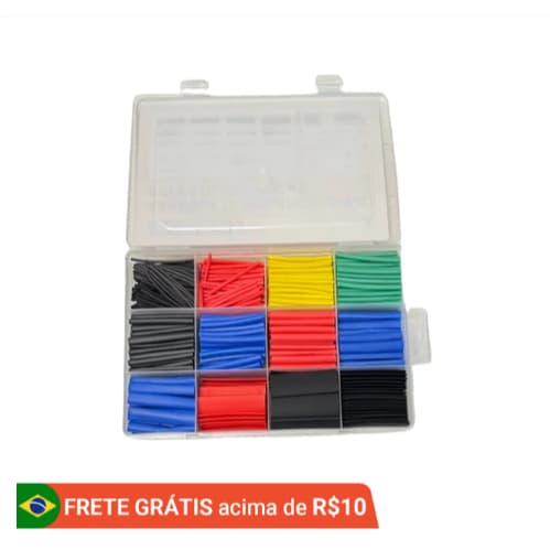 Kit 328/560 Peças Espaguete Isolante Termo Retrátil Colorido Com Estojo-LC