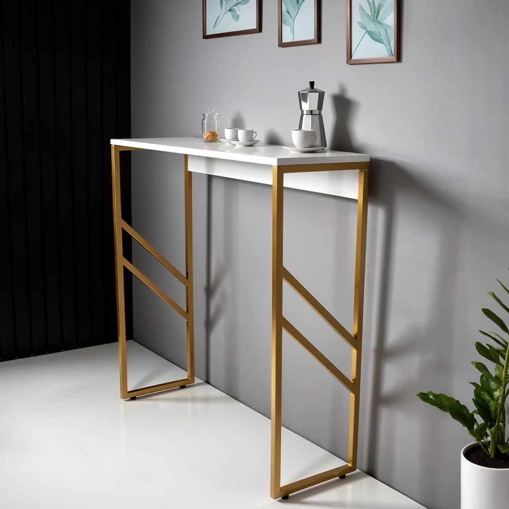 Aparador Industrial Café Barzinho Buffet Decoração Aço Antioxidante Pés Reguláveis Porta Retrato Sala Copa Recepção