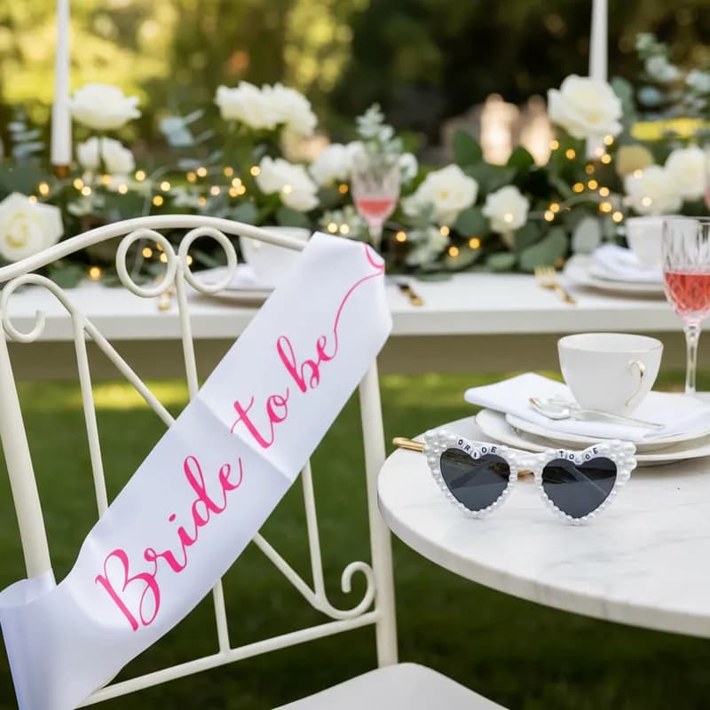 Faixa bride To Be e Óculos Coração Noiva Casamento Despedida De Solteiro Festa Chá de Panela