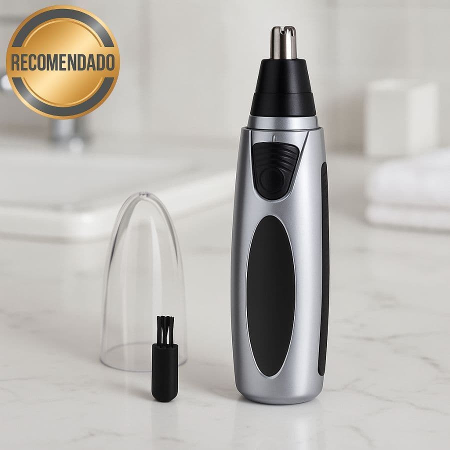 Aparador Removedor de Pelos De Nariz Orelha Rosto Depilador Portátil Elétrico À Pilha Recarregável