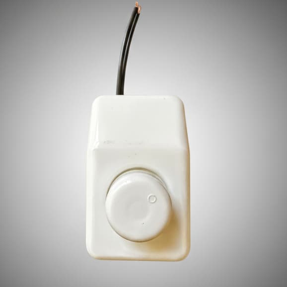 Chave Controle Rotativo De Velocidade Ventilador De Teto Externo C/ Bloco + OFF - Regulador Bivolt