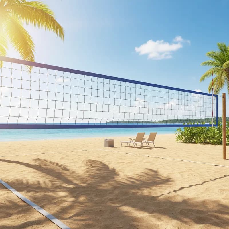 Rede de Vôlei de Praia 8,50m 4 Faixas Oficial