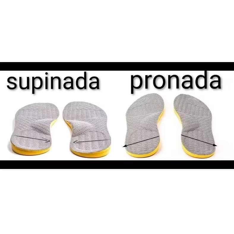 Palmilha em Eva para corrigir pisada pronada joelho em x valgo ou supinada joelho em o varo