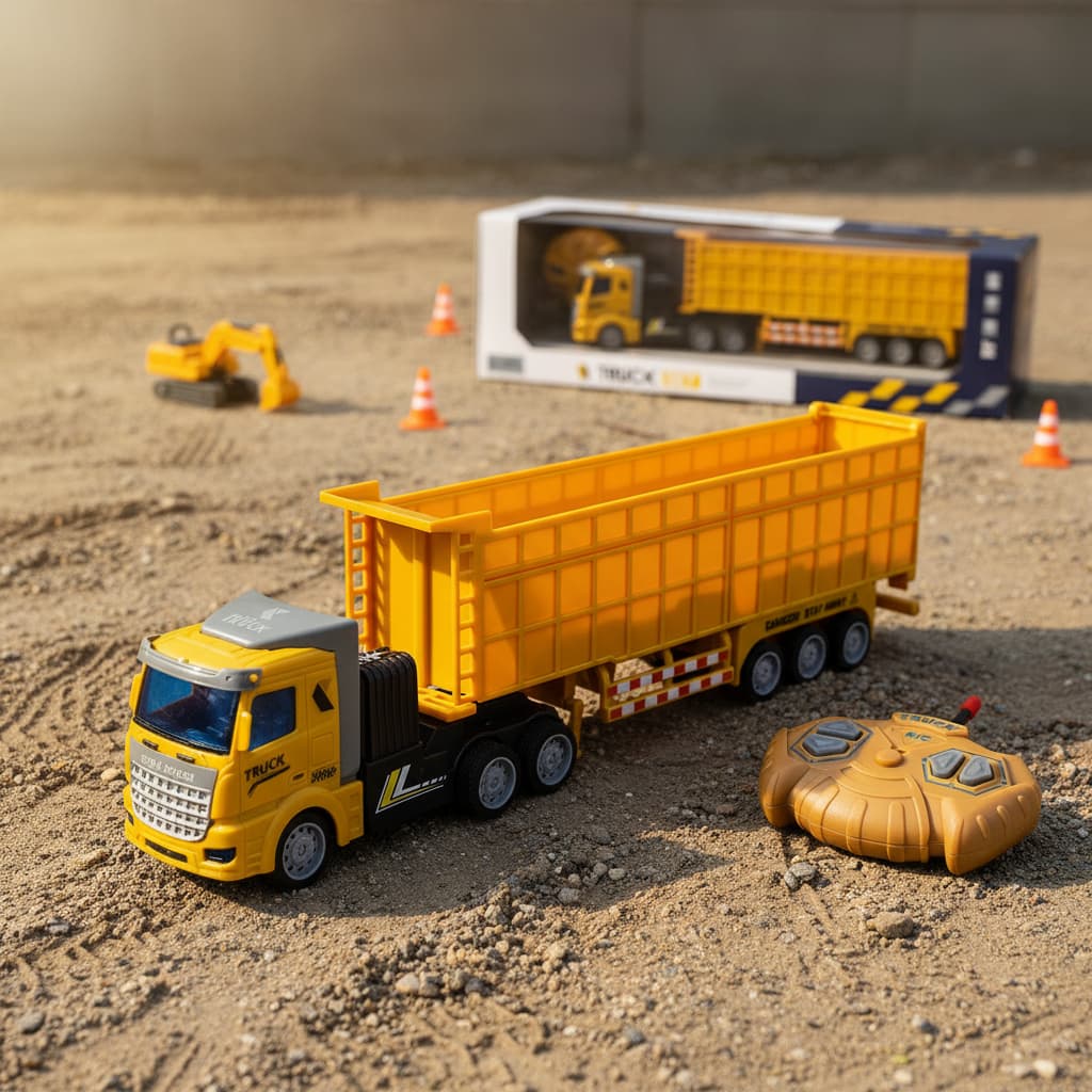 Brinquedo Caminhão Carreta Recarregável Caminhao Controle Remoto Presente Natal