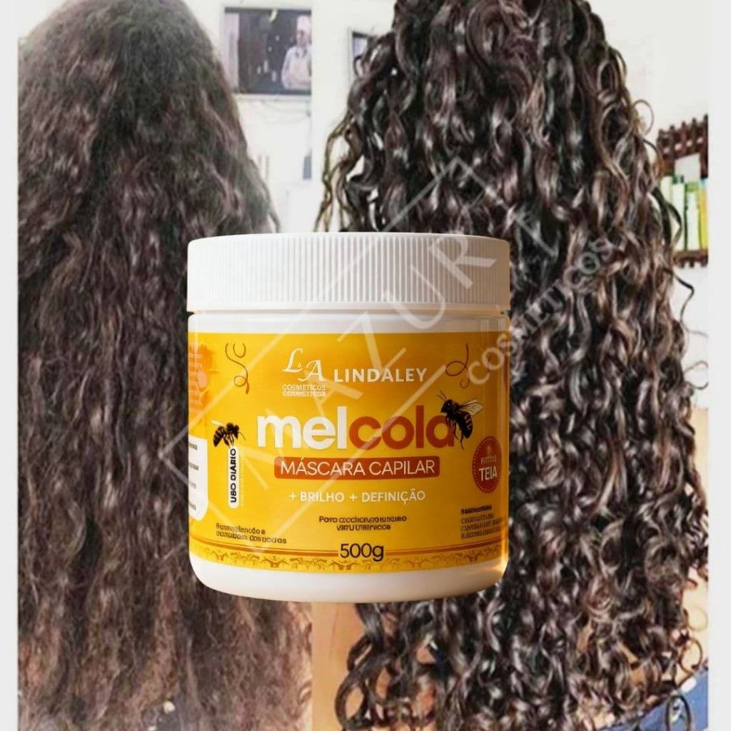 Mel Cola Fixador Definidor de Cabelos Efeito Teia Cabelos Cacheados Ondulados Crespos Fixação 500G