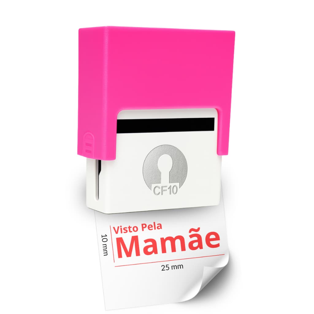 Carimbo Visto pela Mamãe Rosa ,carimbo escolar, carimbo pedagogico