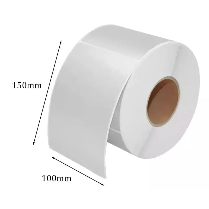 Rolo com 200 e 500 Etiquetas 10x15 Térmica Adesiva 100x150 Serrilhada Para E-commerce Zebra Elgin