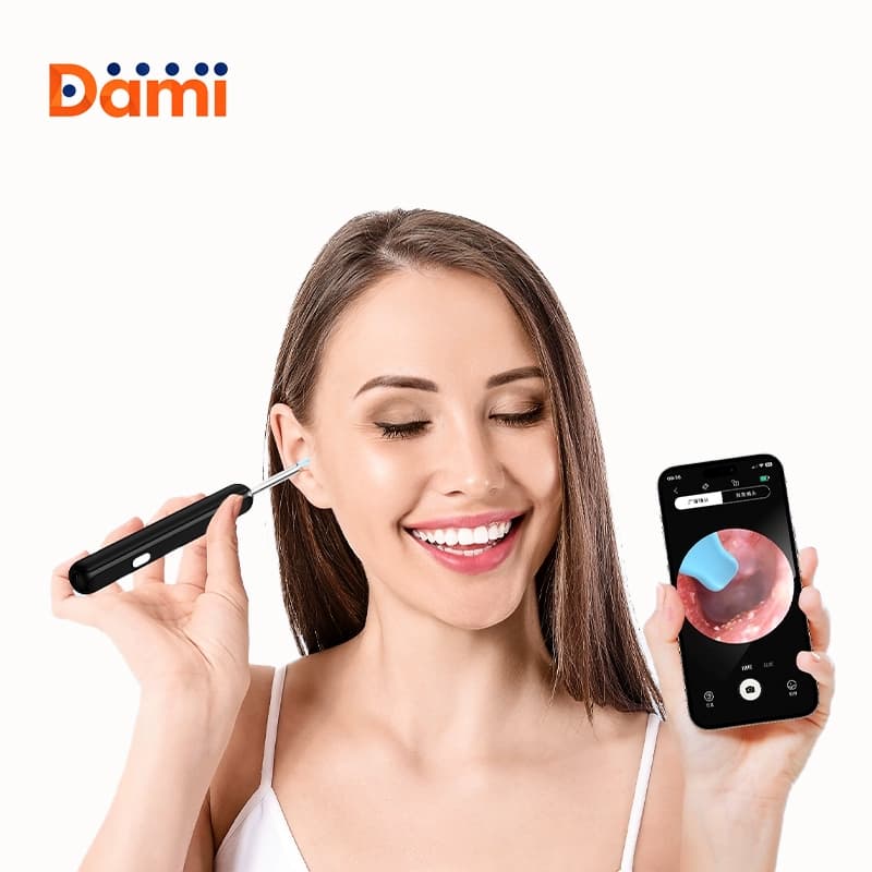 Kit Limpeza Ouvido Visual Inteligente Endoscópio HD Sem Fio iOS/Android  Para Toda Família