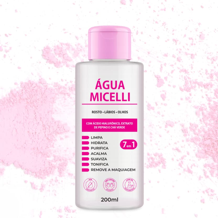 Água micelar com ácido hialurônico 200ml