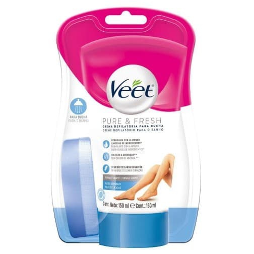 Creme Depilatório Veet Para Banho Pure & Fresh Peles Sensíveis 150ml