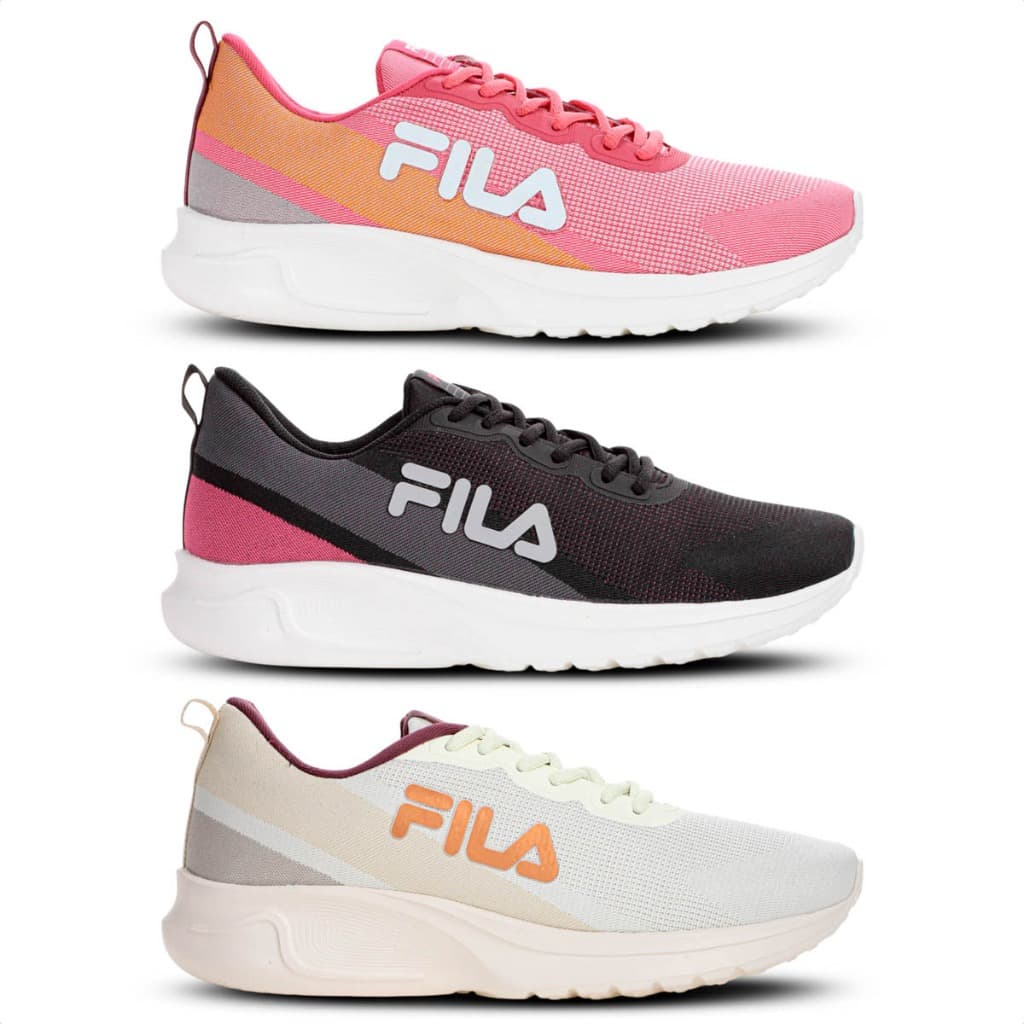 Tênis Fila Vector Feminino Original Leve Confortável Academia e Caminhada