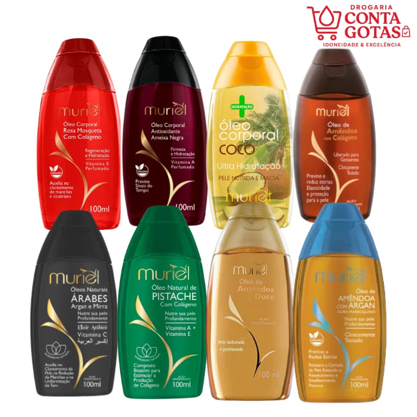 Óleo Corporal Muriel Fragrâncias 100ml