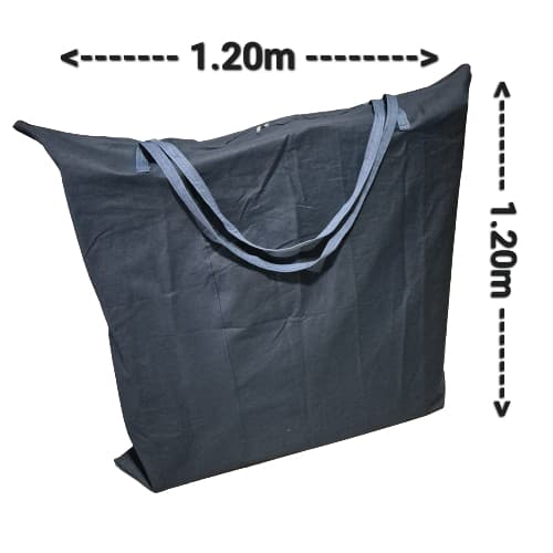 Sacola Jeans 1,20x1,20m Extra Grande Sacoleira Mudança Viagem Reforçada Bolsa Jeans Bagagem