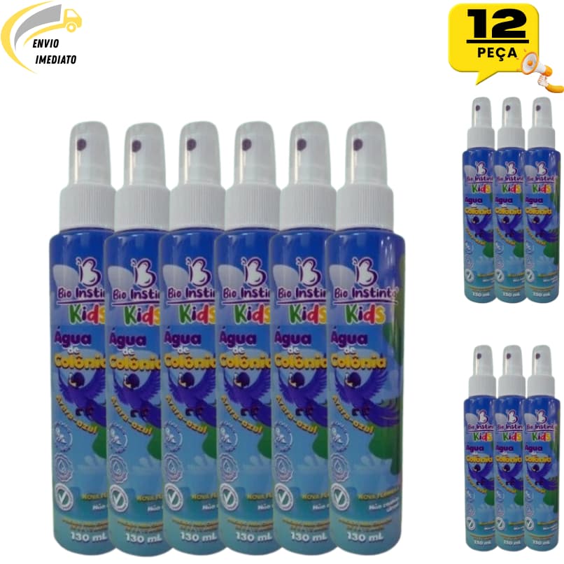 Kit 12 Água de Colônia Infantil Kids 130 ml - Bio Instinto