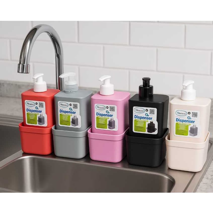 Porta Detergente com Dispenser Moderno | Organizador de Pia | Praticidade no Dia a Dia - 550 ML