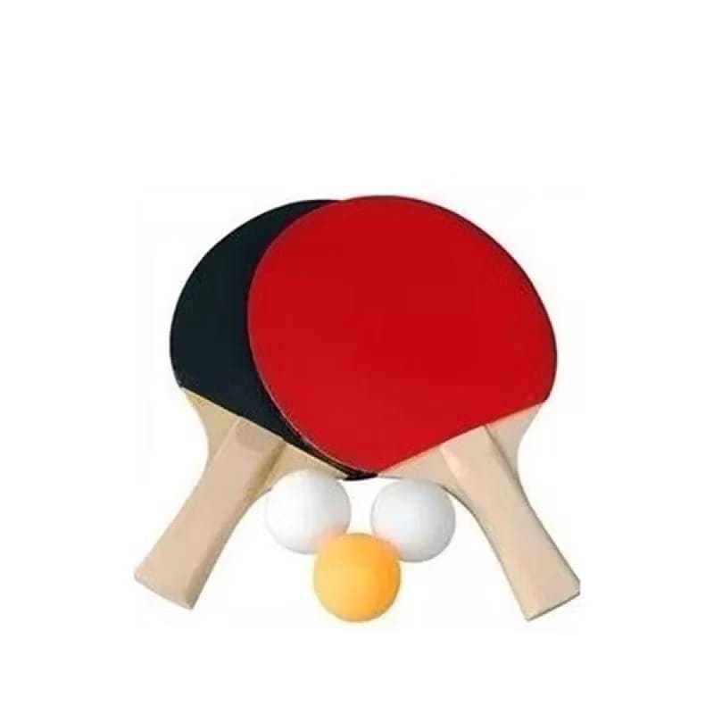 Kit Ping Pong Mesa 2 Raquetes 3 Bolinhas