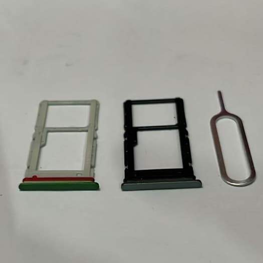 Gaveta Bandeja Slot Chip  + Chavinha Para Moto G35 Cinza E Verde