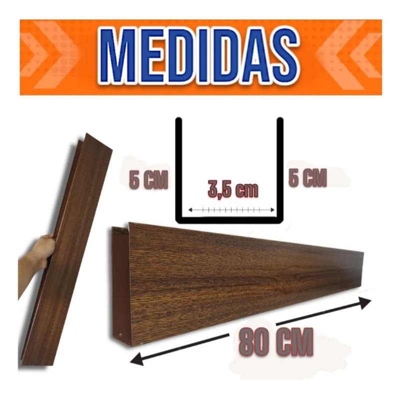 Salva Porta cor amadeirado com alta qualidade e designer moderno