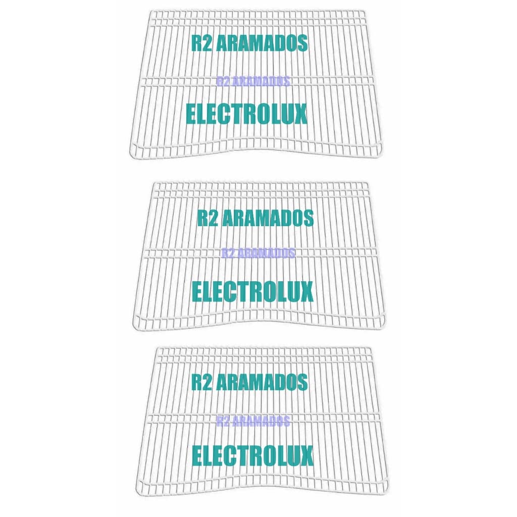 3 Prateleira Grade Geladeira Electrolux 58X39cm Dc45 Dc46 Dc47 Dc48 Dc49a